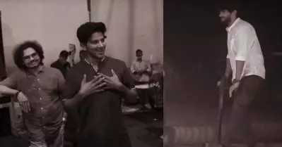 സെറ്റിലെ ക്യൂട്ട് ബോയ്, തലക്ക് ചുറ്റും ഓറയാണെന്ന് ചുപ് ടീം; ബിഹൈന്‍ഡ് ദി സീന്‍സ് പുറത്ത്