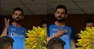 പൊന്ന് ആരാധകരേ ഞാനിപ്പൊ ആര്‍.സി.ബിക്ക് വേണ്ടിയല്ല കളിക്കുന്നത്; സ്റ്റേഡിയത്തില്‍ ആര്‍പ്പുവിളിച്ച കാണികളെ തിരുത്തി കോഹ്‌ലി