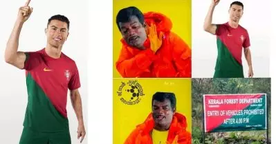 എസ്.ഡി.പി.ഐ പോര്‍ച്ചുഗല്‍ ഘടകം പ്രസിഡന്റായി റൊണാള്‍ഡോ, കേരള വനം വകുപ്പിലെ പുതിയ തൊഴിലാളി; സോഷ്യല്‍ മീഡിയയില്‍ എയറിലായി പോര്‍ച്ചുഗല്‍ ടീം