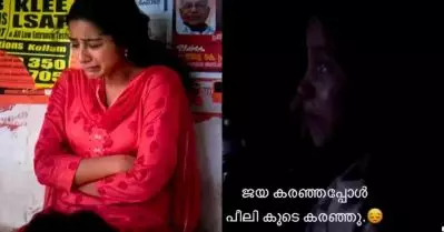 ജയ കരഞ്ഞപ്പോള്‍ കൂടെ കരഞ്ഞ് പീലി; ഇതില്‍ കൂടുതല്‍ എന്താണ് വേണ്ടതെന്ന് വീഡിയോ പങ്കുവെച്ച് ബേസില്‍