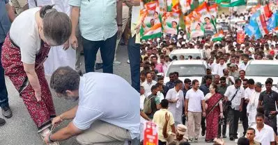 ക്ഷീണം തോന്നിയിട്ടും പിന്‍മാറിയില്ല, നിര്‍ബന്ധിച്ച് കാറില്‍ കയറ്റി രാഹുല്‍; ജോഡോ യാത്രയില്‍ ആവേശമായി സോണിയ ഗാന്ധി