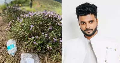 സന്ദര്‍ശകര്‍ ദുരന്തത്തിലേക്കാണ് വഴിവെക്കുന്നത്; നീലക്കുറിഞ്ഞിക്ക് ചുറ്റും പ്ലാസ്റ്റിക്ക്; ചിത്രങ്ങളുമായി നീരജ് മാധവ്