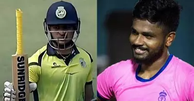 ഈ പ്രതികാരം സഞ്ജുവിന് വേണ്ടി; ‘ചേട്ടനില്ലാത്തപ്പോള്‍ ചേട്ടന്റെ ടീമിനെ തോല്‍പിച്ച’ കശ്മീരിനെ തകര്‍ത്തെറിഞ്ഞ് റിയാന്‍ പരാഗ്