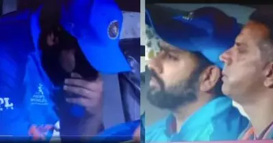 പോട്ടെടാ… അടുത്ത പ്രാവശ്യം പിടിക്കാം; പൊട്ടിക്കരഞ്ഞ രോഹിത്തിനെ ആശ്വസിപ്പിച്ച് ദ്രാവിഡ്; വീഡിയോ