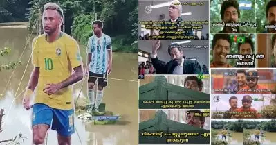 കാറ്റടിച്ചാല്‍ വീഴുന്ന നെയ്മറും, പണി ചോദിച്ച് വാങ്ങിച്ച മെസിയും എന്‍.ഐ.എ പിന്തുടരുന്ന ക്രിസ്റ്റ്യാനോയും; സോഷ്യല്‍ മീഡിയയില്‍ തരംഗമായി ഫ്‌ളക്‌സ് ട്രോളുകള്‍