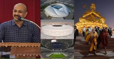 നമ്മള്‍ പ്രതിമ നിര്‍മിച്ച് ഭക്തരെ വാര്‍ക്കുന്നു, അവര്‍ സ്റ്റേഡിയങ്ങള്‍ നിര്‍മിച്ച് പ്രതിഭകളെ വളര്‍ത്തുന്നു, നമ്മള്‍ ഗാലറികളില്‍ കളി കാണുന്നു: അരുണ്‍ കുമാര്‍