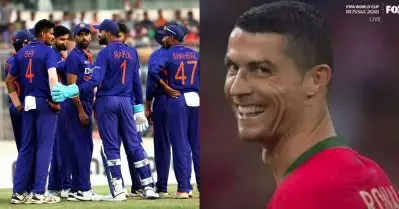 ഒരു കളി ബെഞ്ചിലിരുന്നതിന് കളിയാക്കുന്നവര്‍ കാണണം; ഇന്ത്യ-ബംഗ്ലാദേശ് ഏകദിനത്തിലും തരംഗമായി റൊണാള്‍ഡോ