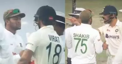 നിലവിട്ട് കോഹ്‌ലി; വിക്കറ്റ് ആഘോഷിച്ച ബംഗ്ലാദേശ് താരങ്ങളോട് തട്ടിക്കയറി താരം