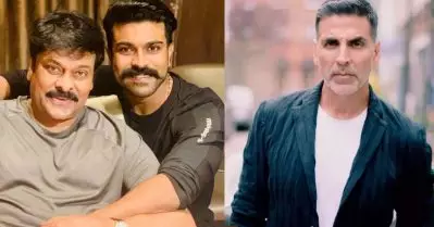 അക്ഷയ് കുമാര്‍ മത്സരിക്കുന്നത് എന്റെ മകനോട്: താരത്തെ വേദിയിലിരുത്തി ചിരഞ്ജീവി