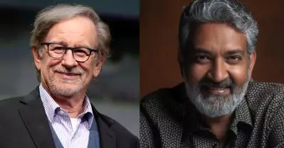 ഞാന്‍ ദൈവത്തെ കണ്ടുമുട്ടി; സ്പില്‍ബര്‍ഗുമൊത്തുള്ള ചിത്രം പങ്കുവെച്ച് രാജമൗലി