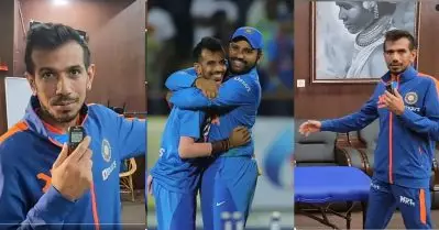 ഇതാണ് നമ്മുടെ ക്യാപ്റ്റന്‍, ഇത് അങ്ങേരുടെ ബാഗ്, ഇതാണ് മസാജിങ് ടേബിള്‍; ഇതില്‍ നല്ല ഭാവിയുണ്ടെന്ന് ചഹലിനോട് രോഹിത്
