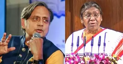 രാഷ്ട്രപതിയെ ബി.ജെ.പി പ്രചരണത്തിനായി ഉപയോഗിക്കുന്നു, നയപ്രഖ്യാപനം തെരഞ്ഞെടുപ്പ് പ്രസംഗം പോലെയായി: ശശി തരൂര്‍