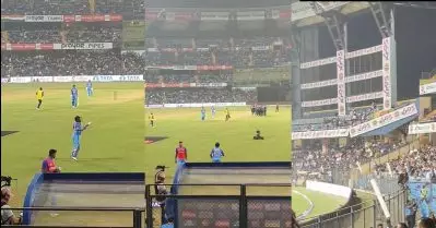 മുംബൈയുടെ രാജകുമാരന്‍ ക്രീസിലേക്ക്; പൊട്ടിത്തെറിച്ച് വാംഖഡെ