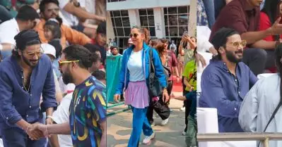 സാനിയയുടെ വിടവാങ്ങല്‍ മത്സരത്തിനെത്തി ദുല്‍ഖര്‍; ഒപ്പം യുവരാജും; ചിത്രങ്ങള്‍