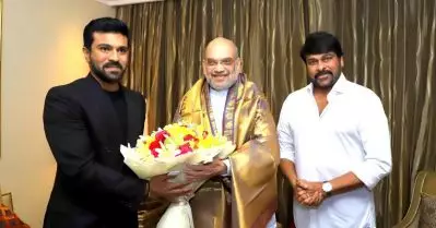 ഇന്ത്യയിലെത്തിയതിന് പിന്നാലെ അമിത് ഷായെ സന്ദര്‍ശിച്ച് രാം ചരണും ചിരഞ്ജീവിയും; പ്രധാനമന്ത്രിയെയും കാണും