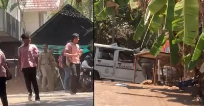 സ്‌കൂളിലെ അവസാന ദിവസം ആഘോഷിക്കാനെത്തി; വിദ്യാര്‍ത്ഥികള്‍ക്ക് പൊലീസ് മര്‍ദനം; വീഡിയോ