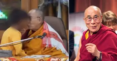 പ്രായ പൂര്‍ത്തിയാകാത്ത കുട്ടിയുടെ ചുണ്ടില്‍ ചുംബിച്ചു; ദലൈ ലാമയെ അറസ്റ്റ് ചെയ്യണമെന്ന് ആവശ്യം; വീഡിയോ