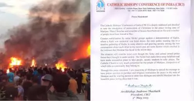 പൊലീസ് ഇടപ്പെട്ടത് വൈകി; മണിപ്പൂരില്‍ സമാധാനം തിരികെ കൊണ്ടുവരണം; ക്രിസ്ത്യാനികള്‍ക്കെതിരായ ആക്രമണത്തില്‍ ദുഖമുണ്ടെന്ന് സി.ബി.സി.ഐ