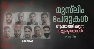 മുസ്‌ലിം പേരുകള്‍ ആവര്‍ത്തിക്കുന്ന കുറ്റകൃത്യങ്ങള്‍