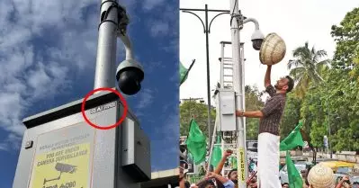 കുട്ടകൊണ്ട് മൂടിയത് സി.സി.ടി.വി ക്യാമറയല്ല, എ.ഐ ക്യാമറ തന്നെ, ഇതാ തെളിവ്; സൈബര്‍ സഖാക്കള്‍ക്ക് ആദരാഞ്ജലി നേരട്ടെ എന്ന ഗാനം ഡെഡിക്കേറ്റ് ചെയ്യുന്നു: പി.കെ ഫിറോസ്