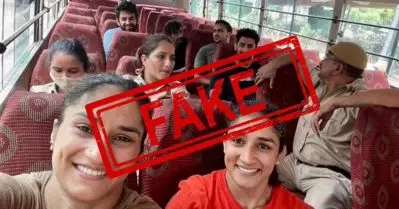 വിനേഷ് ഫോഗട്ടിന്റെയും സംഗീത ഫോഗട്ടിന്റെയും പ്രചരിക്കുന്ന ചിത്രങ്ങള്‍ വ്യാജം; ശരിയായ ചിത്രം പങ്കുവെച്ച് പൂനിയ
