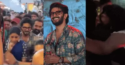 ചെന്നൈയിന്‍ ക്രേസി ഫാന്‍സ്; ദുല്‍ഖറിനെയും ഐശ്വര്യയേയും വളഞ്ഞ് ആരാധകര്‍