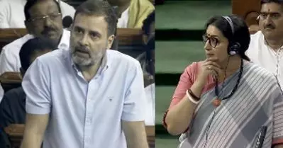 വനിതാ എം.പിമാര്‍ക്ക് രാഹുല്‍ ‘ഫ്‌ളയിങ് കിസ്’ നല്‍കിയെന്ന്; പരാതിയുമായി സ്മൃതി ഇറാനി