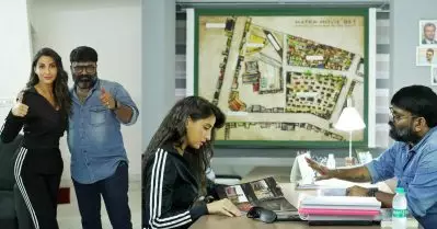 ടോളിവുഡ് ഡെബ്യൂ; മട്കയുടെ ലുക്ക് ടെസ്റ്റിനായി നോറ ഫത്തേഹി ഹൈദരാബാദില്‍
