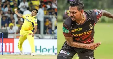 ഐ.പി.എല്ലില്‍ തുഷാര്‍ ദേശ്പാണ്ഡേയാണെങ്കില്‍ സി.പി.എല്ലില്‍ ചരിത്രം സൃഷ്ടിച്ചത് നരെയ്ന്‍; പുറത്താക്കി അമ്പയര്‍