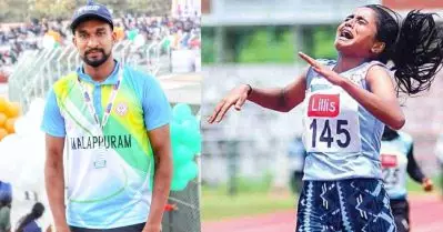 ‘അജ്മല്‍ മാഷിനായി അഞ്ജലി’; അപകടത്തില്‍ മരിച്ച അധ്യാപകന്റെ പേര് വിളിച്ച് വൈകാരിക ഫിനിഷിങ്ങ്; വൈറല്‍ ചിത്രം