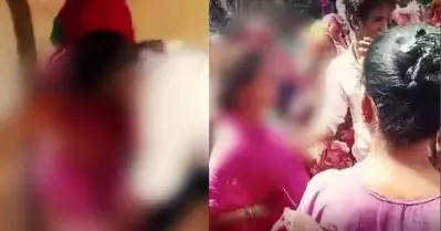 രാജസ്ഥാനില്‍ ഭര്‍ത്താവും ബന്ധുക്കളും ചേര്‍ന്ന് ഗര്‍ഭിണിയായ യുവതിയെ ആള്‍ക്കൂട്ടത്തിനിടയിലൂടെ നഗ്നയാക്കി നടത്തിച്ചു.