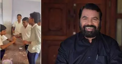 ഇടവേളയിൽ ഡെസ്കിൽ കൊട്ടിപ്പാടി സ്കൂൾ വിദ്യാർത്ഥികൾ; ഏറ്റെടുത്ത് മന്ത്രിയും ‘പഴയകാല വിദ്യാർത്ഥികളും’