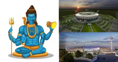 മേല്‍ക്കൂര ചന്ദ്രക്കല, ഫ്‌ളഡ് ലൈറ്റുകള്‍ ത്രിശൂലം, ആകെമൊത്തം ശിവമയം… യു.പിയിലെ പുതിയ ക്രിക്കറ്റ് സ്റ്റേഡിയത്തിന്റെ ഡിസൈന്‍ ഇങ്ങനെ