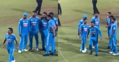 വിരാടിനെ അനുകരിച്ച് കിഷന്‍, താരത്തിന്റെ തകര്‍പ്പന്‍ കൗണ്ടര്‍; ചിരിയുണര്‍ത്തി വൈറല്‍ വീഡിയോ
