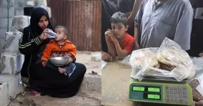 ഗസയില്‍ ഒരു ദിവസം രണ്ട് കഷ്ണം റൊട്ടി മാത്രം ഭക്ഷണം; യു.എന്‍.ആര്‍.ഡബ്ലൂ.എ