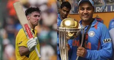 വെറും രണ്ട് റണ്‍സിന് മാര്‍ഷ് കടത്തിവെട്ടി; ഇന്ത്യ കപ്പുയര്‍ത്തിയപ്പോഴുള്ള സേവാഗിന്റെ റെക്കോഡും തകര്‍ന്നു