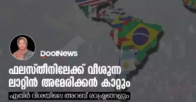 ഫലസ്തീനിലേക്ക് വീശുന്ന ലാറ്റിൻ അമേരിക്കൻ കാറ്റും എതിർ ദിശയിലെ അറബ് രാഷ്ട്രങ്ങളും