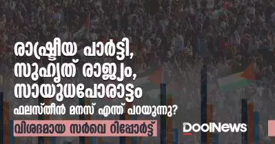 രാഷ്ട്രീയ പാര്‍ട്ടി, സുഹൃത് രാജ്യം, സായുധ പോരാട്ടം; ഫലസ്തീന്‍ മനസ്‌ എന്ത് പറയുന്നു? വിശദമായ സര്‍വെ റിപ്പോര്‍ട്ട്