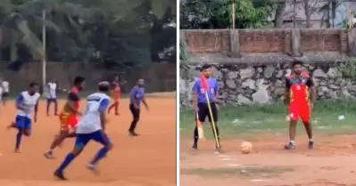 ഗോളടിച്ചുകൂട്ടാന്‍ സഞ്ജു സാംസണ്‍, എതിരാളികളെ വെട്ടി പന്തുമായി കുതിപ്പ്; വീഡിയോ