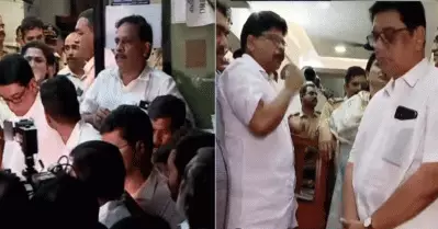കരിങ്കൊടി പ്രതിഷേധത്തില്‍ യൂത്ത് കോണ്‍ഗ്രസുകാര്‍ക്കെതിരെ ജാമ്യമില്ലാ വകുപ്പ്; പൊലീസ് സ്റ്റേഷന്‍ ഉപരോധിച്ച് കോണ്‍ഗ്രസ് പ്രവര്‍ത്തകര്‍