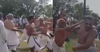 ശ്ലോകം ചൊല്ലേണ്ടത് തമിഴിലോ സംസ്‌കൃതത്തിലോ; ക്ഷേത്രത്തില്‍ ബ്രാഹ്‌മണ വിഭാഗങ്ങള്‍ തമ്മില്‍ തല്ല്