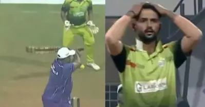 വല്ലാത്തൊരു തിരിച്ചടി, ക്രിക്കറ്റിൽ ഇത് ചരിത്രസംഭവം; വീഡിയോ വൈറൽ