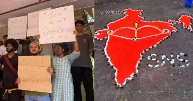 ഇന്ത്യയുടെ ഭൂപടം കാവിയില്‍ വരച്ചതിനെതിരെ പ്രതിഷേധം; ദളിത് വിദ്യാര്‍ത്ഥിയുടെ സസ്‌പെന്‍ഷനില്‍ എന്‍.ഐ.ടിയില്‍ വിദ്യാര്‍ത്ഥി പ്രതിഷേധം