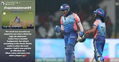 ക്ലൈമാക്‌സ് കലക്കിയ മലയാളി പവര്‍; പ്രശംസയുമായി ജമീമ റോഡ്രിഗസ്