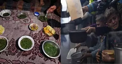 പുല്ല് തിന്ന് നോമ്പ് തുറക്കാന്‍ നിര്‍ബന്ധിതരായി; പട്ടിണിയെ ചെറുത്തുനിന്ന് തോല്‍പ്പിക്കുമെന്ന് ഫലസ്തീനി കുടുംബം