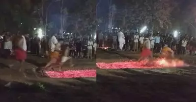 കനല്‍ ചാട്ടത്തിനിടയില്‍ തീയില്‍ വീണ് കുട്ടിക്ക് പരിക്കേറ്റ സംഭവം; അച്ഛനെതിരെ കേസെടുത്ത് പൊലീസ്