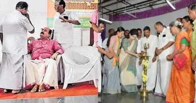 ബി.ജെ.പി ഇലക്ഷന്‍ കണ്‍വെന്‍ഷന്‍ ഉദ്ഘാടനം ചെയ്ത് പത്മജ, ഇരുന്നിടത്ത് നിന്നും അനങ്ങാതെ സി.കെ. പത്മനാഭന്‍; പാര്‍ട്ടിക്കുള്ളില്‍ പോര്