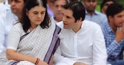 വരുണിനെ തള്ളി ബി.ജെ.പി; വരുണ്‍ ഗാന്ധി ബി.ജെ.പി വിടുമോയെന്ന് അറിയില്ലെന്ന് മേനക ഗാന്ധി