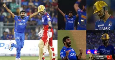 ഒമ്പത് പന്തില്‍ മൂന്ന്; പകരം വീട്ടി ബുംറ; വാംഖഡ നിശബ്ദം, അഞ്ചാമതും വിരാടിന്റെ രക്തം ചിന്തി
