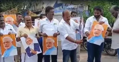 ജഗന്നാഥ ക്ഷേത്രത്തിലെ ഭണ്ഡാരത്തിന്റെ താക്കോല്‍ തമിഴ്‌നാട്ടിലേക്ക് കൊണ്ടുപോയെന്ന മോദിയുടെ പരാമര്‍ശം; തമിഴ്‌നാട്ടില്‍ പ്രതിഷേധം